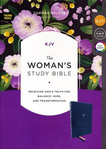 Women's Study Bible, Full Color Edition, Indexed, KJV (Imitation, Blue)