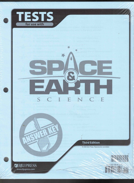 Answer Key Tests for use with Space & Earth Science (3rd Edition) BJU Press