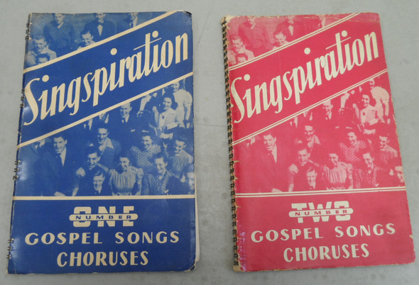 Singspiration Numbers 1 & 2 Gospel Songs and Choruses Songbooks compiled by Alfred B. Smith