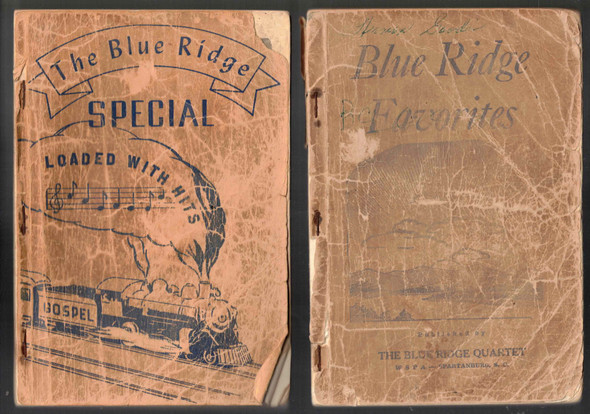 Lot of Two Vintage Songbooks The Blue Ridge Special and Blue Ridge Favorites from the Blue Ridge Quartet