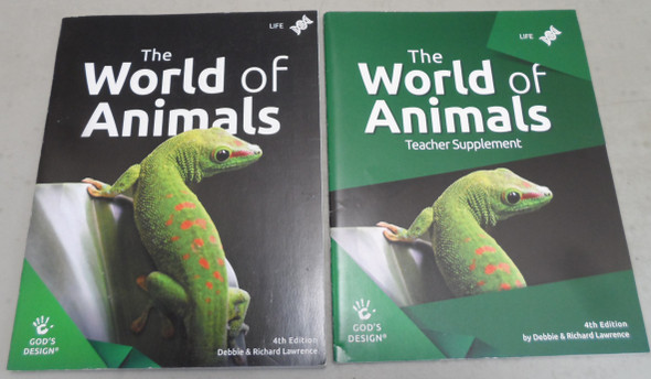 The World of Animals Student Text and Teacher Supplement by Debbie & Richard Lawrence (4th Edition)