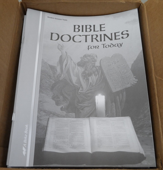 A Box Lot of 40 New Bible Doctrine Quizzes/Tests (Third Edition) from A Beka Book