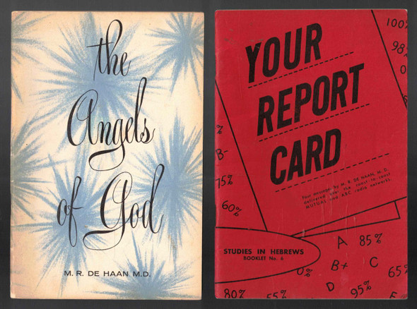 The Angels of God & Your Report Card (Lot of 2) Booklets from M. R. De Haan