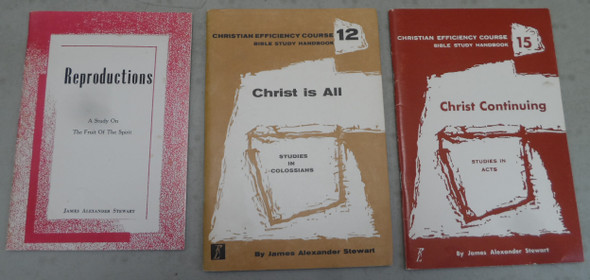 A Vintage Lot of 3 Bible Study Booklets from James Alexander Stewart