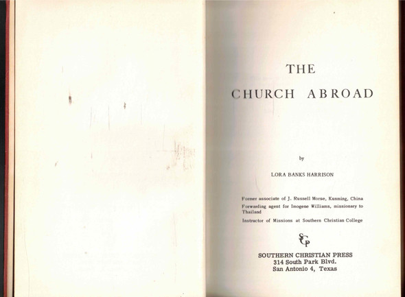 The Church Abroad by Lora Banks Harrison