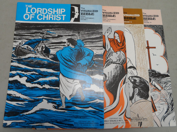 Lot of 4 The Visualized Bible Series New Testament Vols. 7, 8, 15, 19
