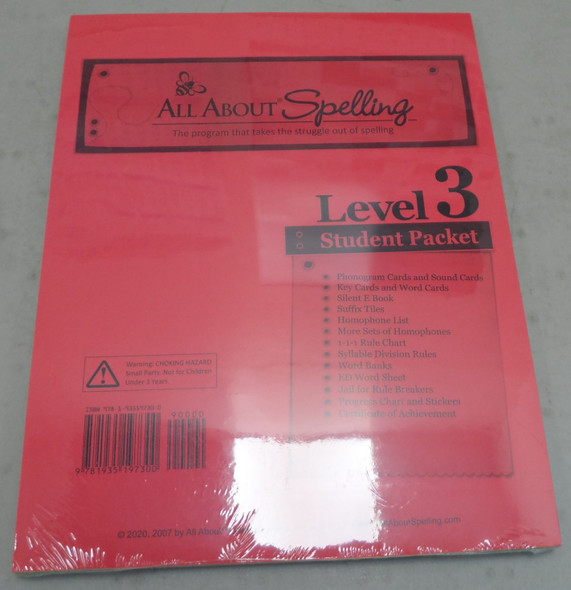 All About Spelling Level 3 Student Packet from All About Learning Press