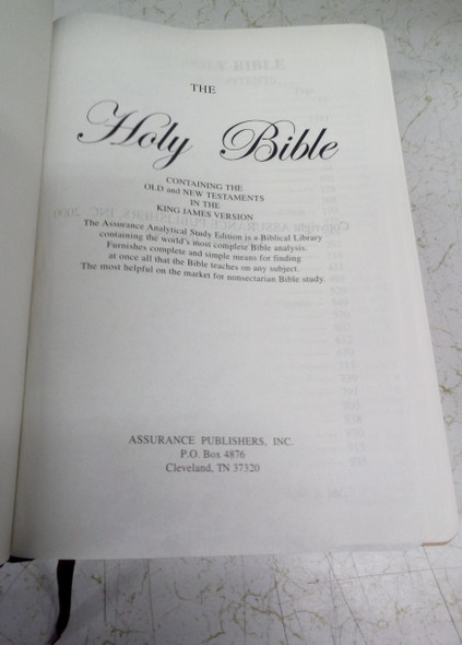 Subject Bible Complete Topical Study and Reference Edition KJV Holy Bible