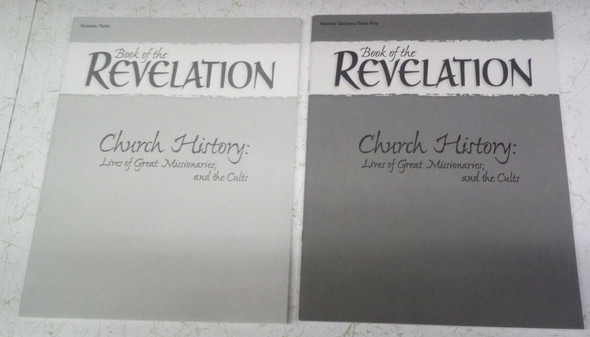 Quizzes/Tests & Teacher Key Lot for use with Book of Revelation from Abeka