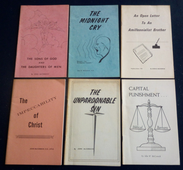 A Lot of Six Vintage Gospel Booklets from Dr. John W. McCormick