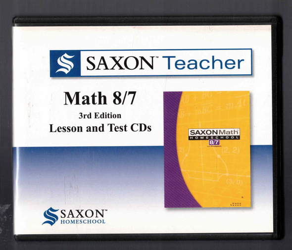 Saxon Teacher Math 8/7 3rd Edition Lesson and Test CDs from Saxon Homeschool