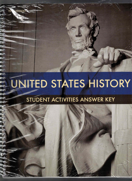Student Activities Answer Key for United States History (Fifth Edition) BJU Press