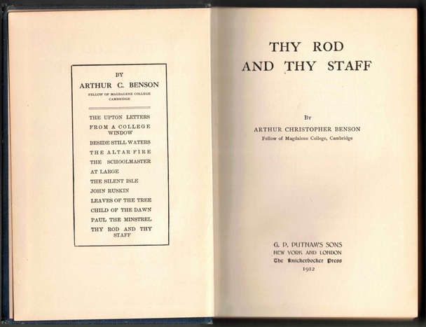 Thy Rod and Thy Staff by Arthur Christopher Benson