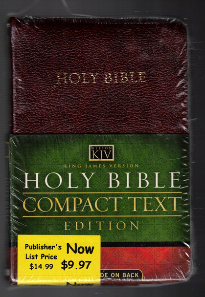 Holy Bible Compact Text Edition King James Version Thomas Nelson