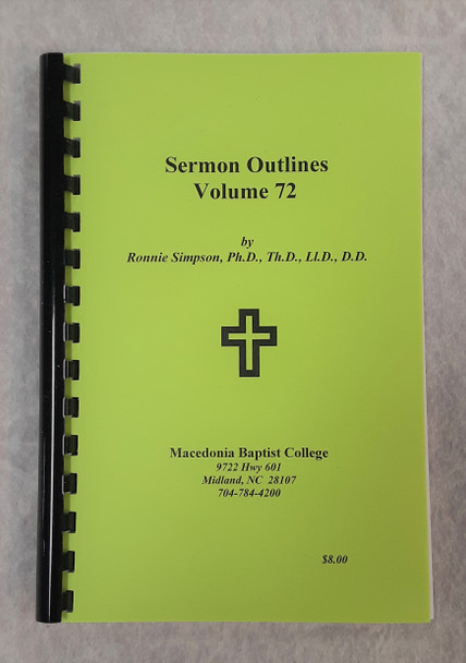 Sermon Outlines 72