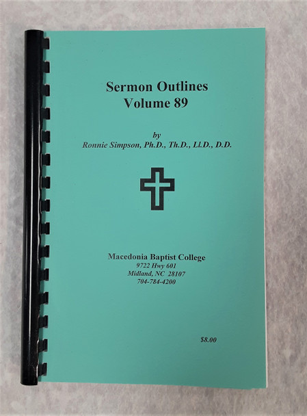 Sermon Outlines 89