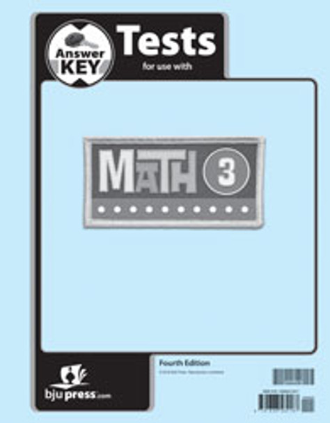 Math 3 - Tests Answer Key (4th Edition)