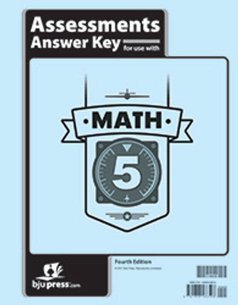 Math 5 - Assessments Answer Key (4th Edition)