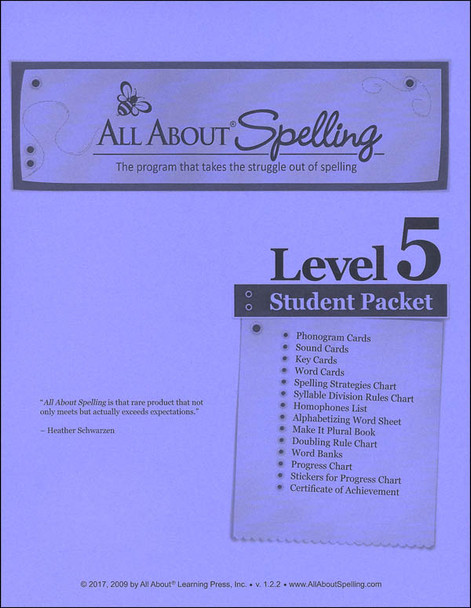 All About Spelling, Level 5 - Student Packet