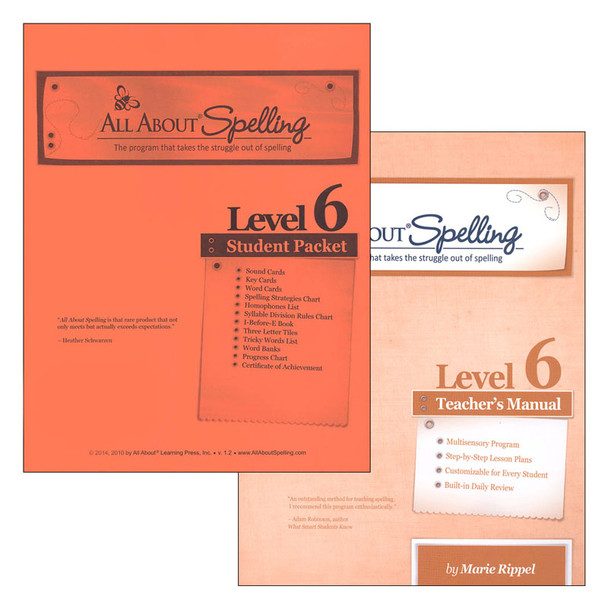 All About Spelling, Level 6 - Materials (Teacher Book & Student Packet)