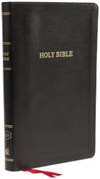 Deluxe Thinline Reference Bible, Indexed (Black Leathersoft) KJV