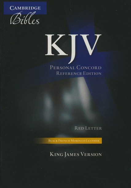 Personal Concord Reference Bible: Red Letter Edition (Black French Morocco Leather) KJV