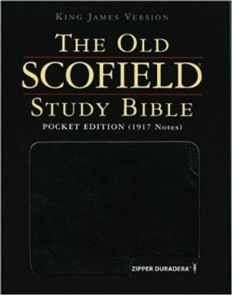 The Old Scofield Study Bible: Pocket Edition, Zippered KJV (Bonded Leather, Black)