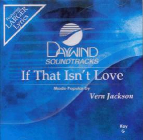 If That Isnt Love - Soundtrack CD (Vern Jackson)