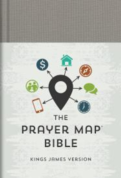 The Prayer Map Bible (Gray Hardcover) KJV