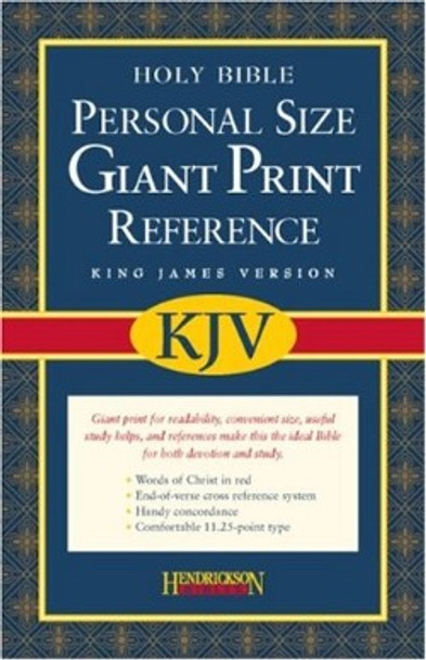 Personal Size Giant Print Reference Bible, Indexed KJV (Bonded Leather, Burgundy)