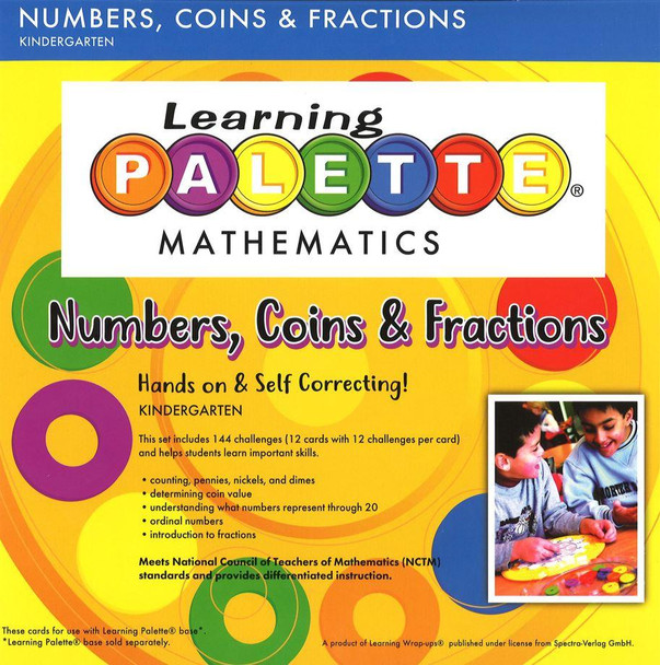 Learning Palette Mathematics, Level K: Numbers, Coins, and Fractions (Kindergarten)