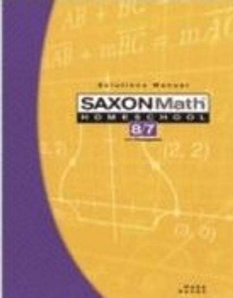 Math 8/7 - Solutions Manual (3rd Edition)