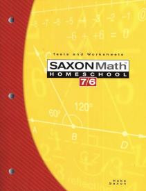 Math 7/6 - Tests and Worksheets (3rd Edition)