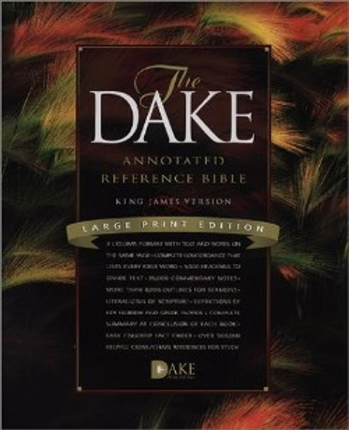 Dake Annotated Reference Bible, Large Print, KJV (Bonded Leather, Black)