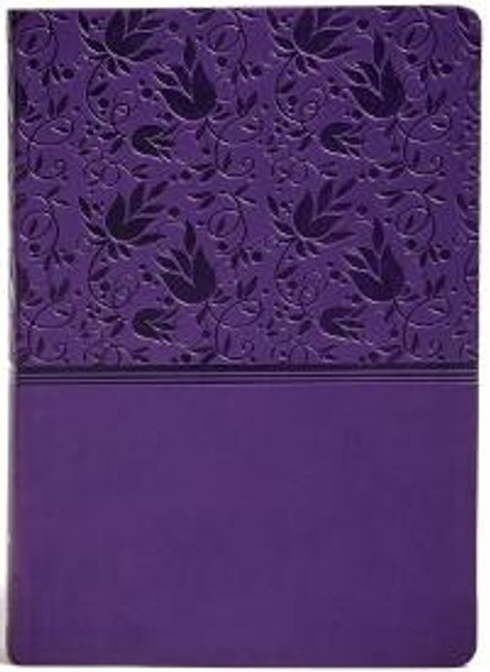 Super Giant Print Reference Bible, KJV (Imitation, soft leather-look, Purple floral)