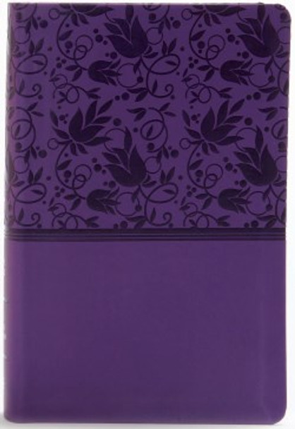 Large Print Personal Size Reference Bible, Indexed (Purple Leathertouch) KJV