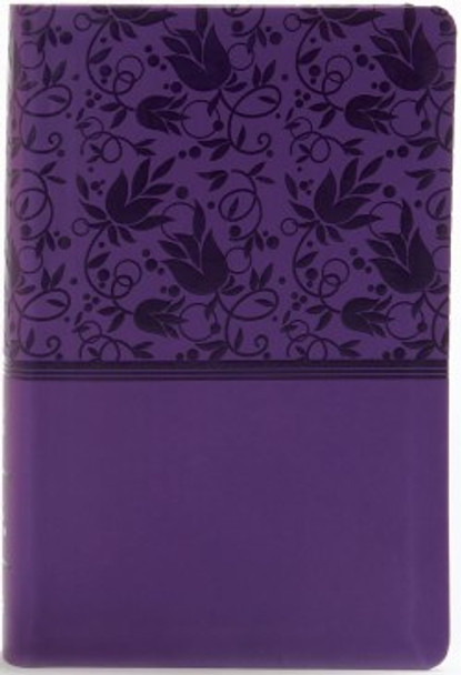 Large Print Personal Size Reference Bible (Purple Leathertouch) KJV