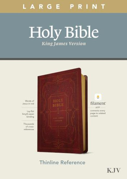 Large Print Thinline Reference Bible: Filament Edition (Burgundy Imitation Leather) KJV