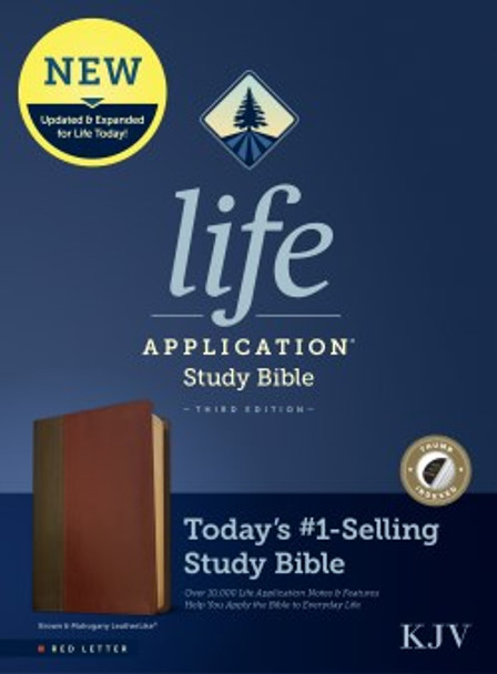 Life Application Study Bible, Indexed, KJV (Imitation, Brown Duo-tone)
