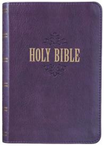 Large Print Compact Bible, KJV (Imitation, Purple)