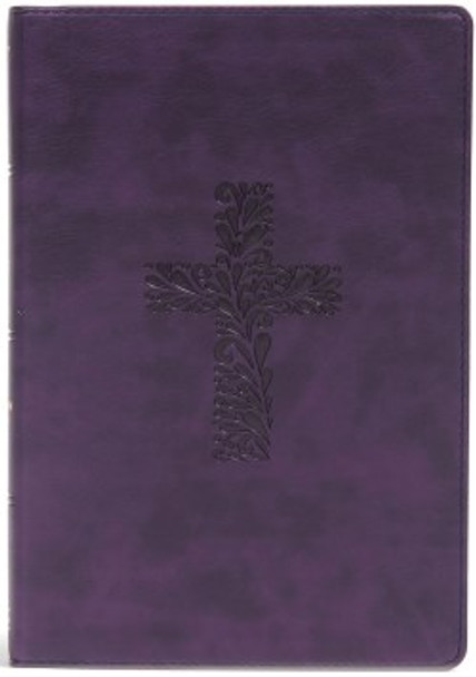 Rainbow Study Bible, KJV (Imitation, soft leather-look, Purple with cross)