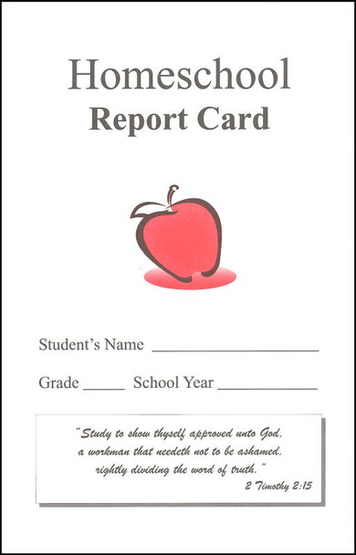 Home School Report Card (Elementary)