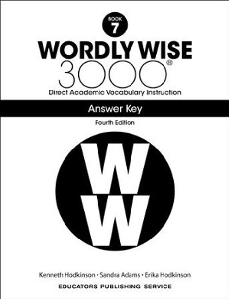 Wordly Wise 3000 7 Ans. Key (4th Ed.)