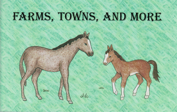 Farms, Towns, and More (Coloring Book)