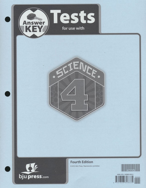 Science 4 - Tests Answer Key (4th Edition)