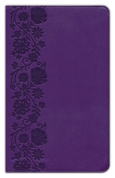 Large Print Personal Size Single-Column Reference Bible, Indexed (Purple Leathersoft) KJV