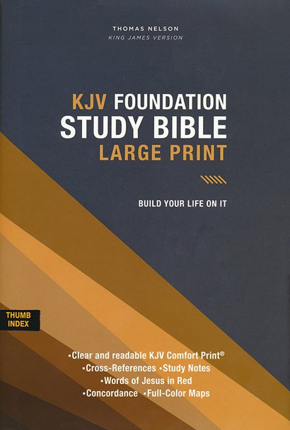 Foundation Study Bible, Large Print, Indexed (Hardcover) KJV