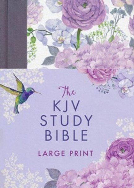 KJV Study Bible, Large Print (Hardcover, Hummingbird Lilacs)