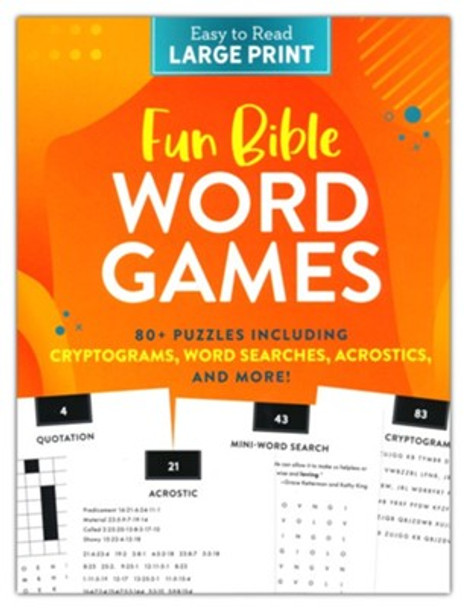 Fun Bible Word Games - Large Print
