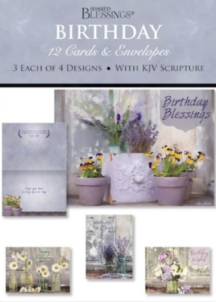 Birthday: Floral Celebration (Boxed Cards) 12-Pack